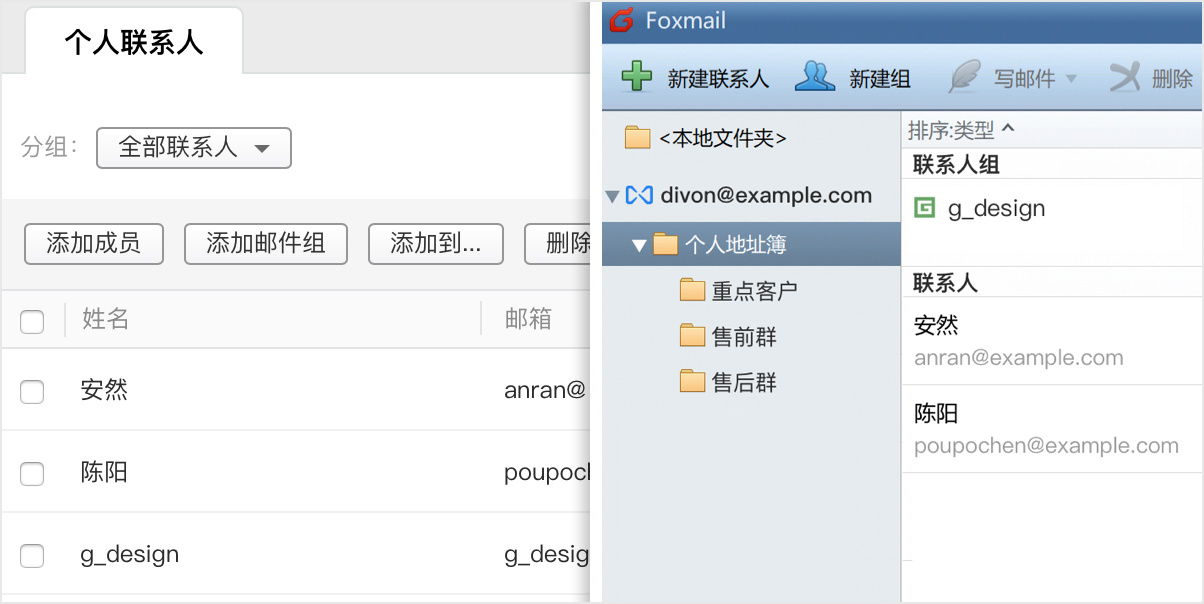 郵件歸檔、郵件群組以及業(yè)務(wù)郵箱等優(yōu)化 